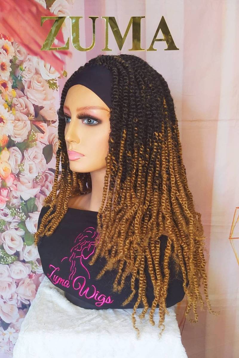 Band Braid Wig Geflochtene Perücke Zwei Strang Twists von Etsy - ZumaWigs