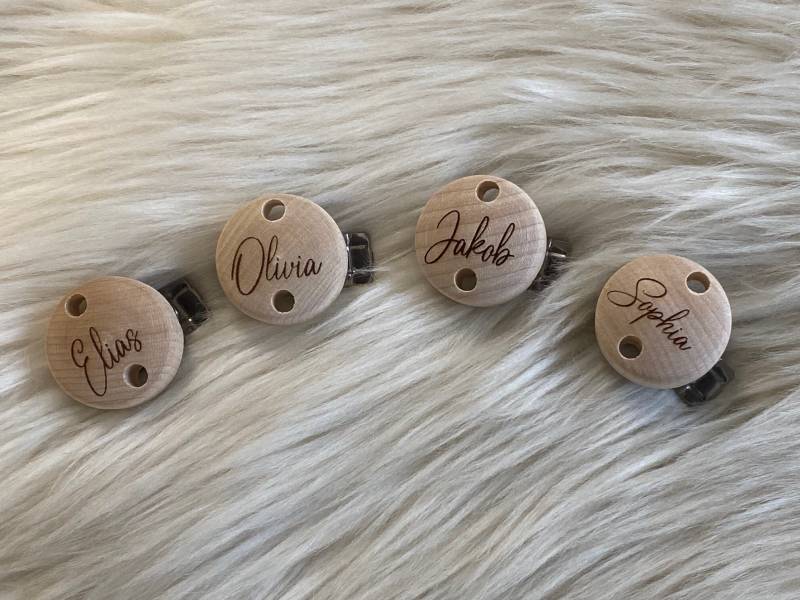 Schnullerclip Personalisiert von Etsy - ZwergalshopDE