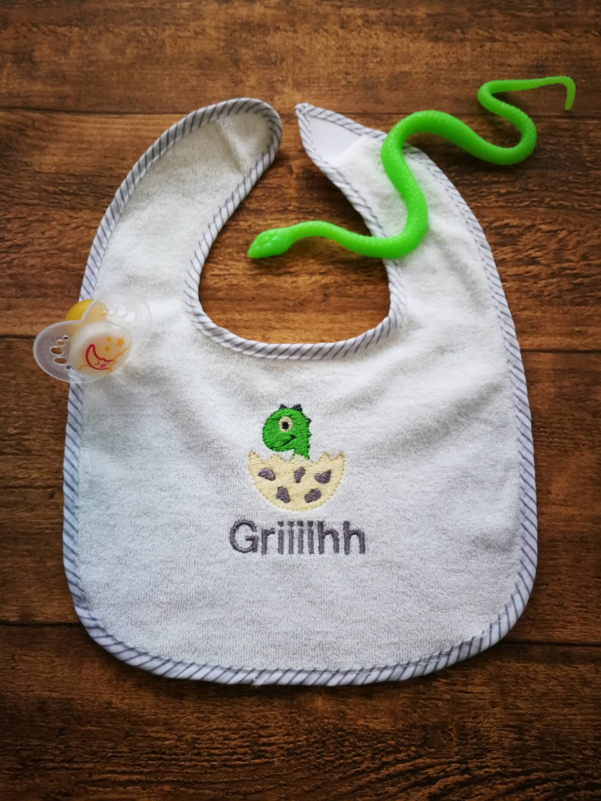 Lätzchen, Baby Zubehör, Geschenk, Dino, Besticktes Für Kinder von Etsy - Zwillingsgarn