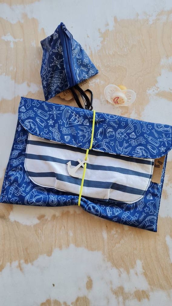 Wickeltasche , , Seemann, , , Anker, Meer, Boot, Reisen, Wickeltasche, Tasche, Baby von Etsy - Zwillingsgarn