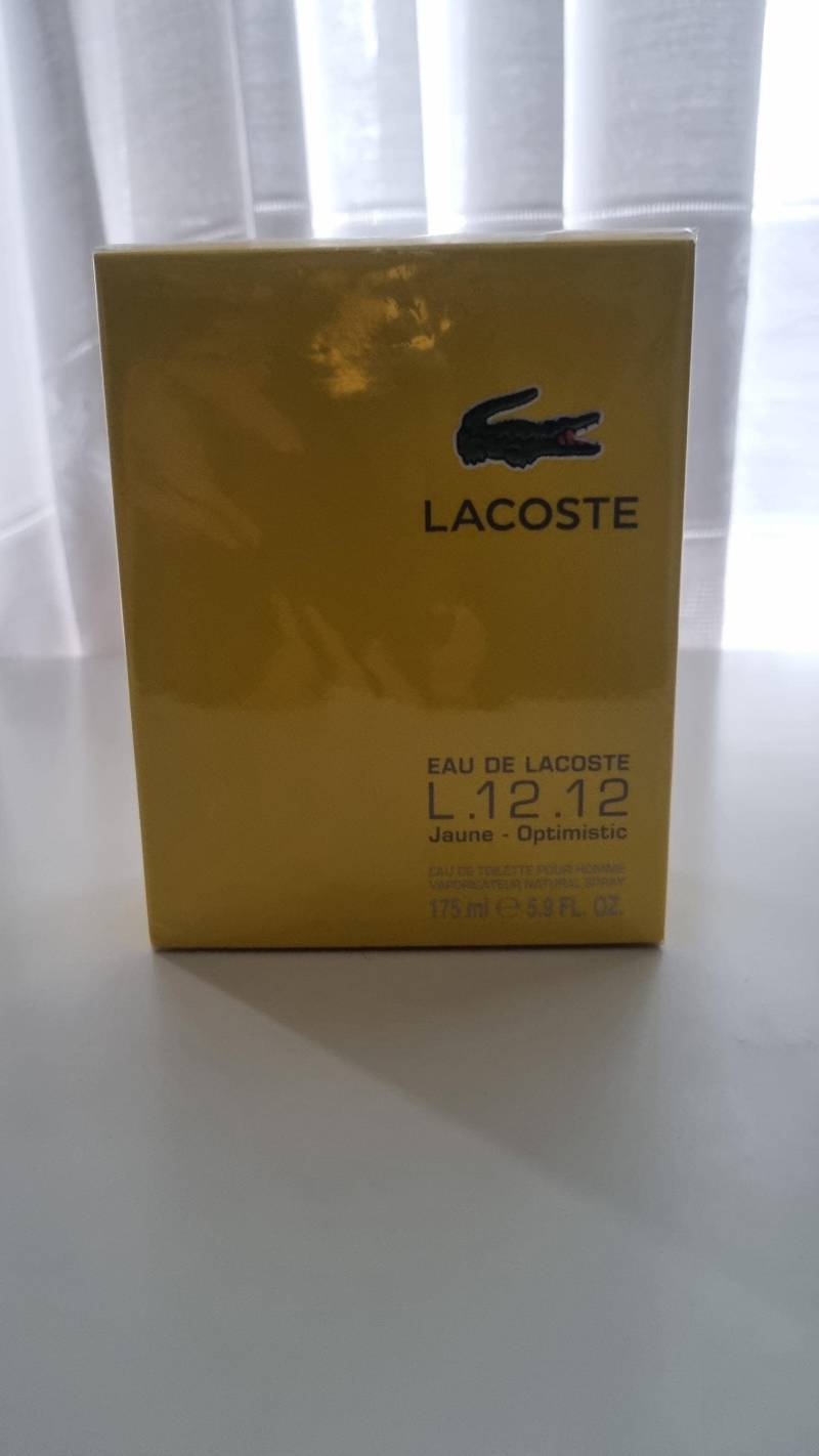 Lacoste Eau De L.12.12 Jaune Optimistic Toilette 175Ml von Etsy - aam0604