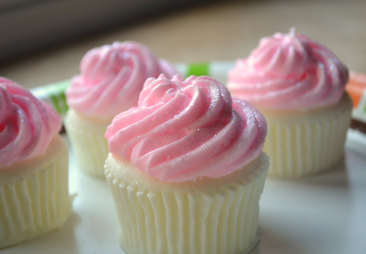 Cupcake Seife - Hübsche Rosa Schimmert Valentinstag von Etsy - ajsweetsoap