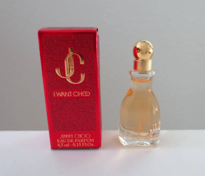 Sammlerminiatur „I Want Choo Jimmy Choo" Eau De Parfum 4, 5 Ml - Mini-Flasche 0, 15 Oz von Etsy - austrianneAT