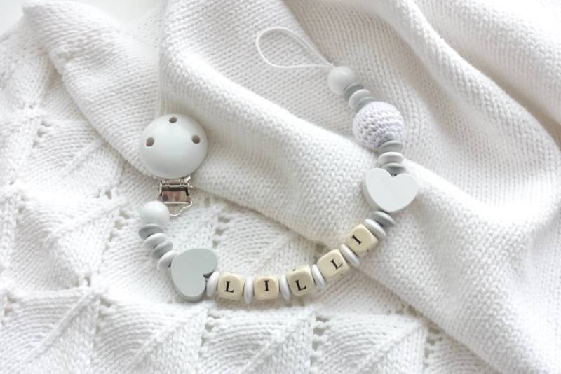 Personalisierte Schnullerkette Mit Namen von Etsy - babiesfirstloveshop