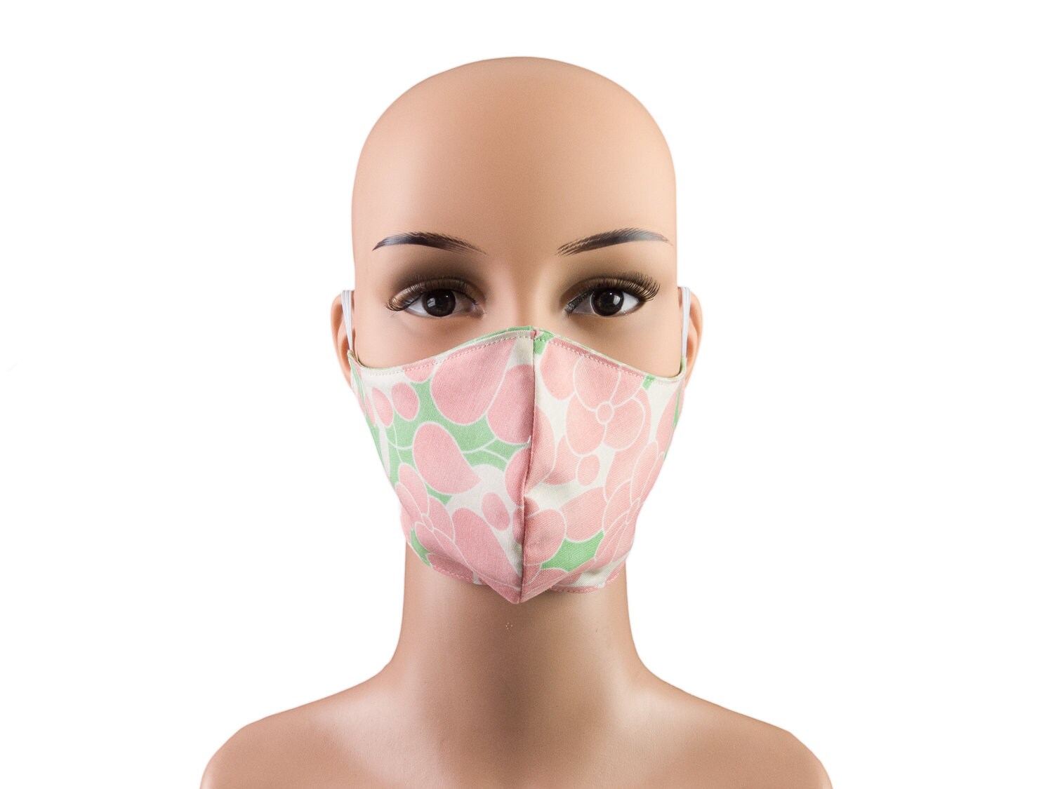 Damen-Maske - Blumen Rosa Grün Weiß Wendemodell 2 in 1 Behelfsmaske Mund-Nase-Bedeckung Alltagsmaske Gesichtsmaske Baumwolle Waschbar von Etsy - bettinabruder