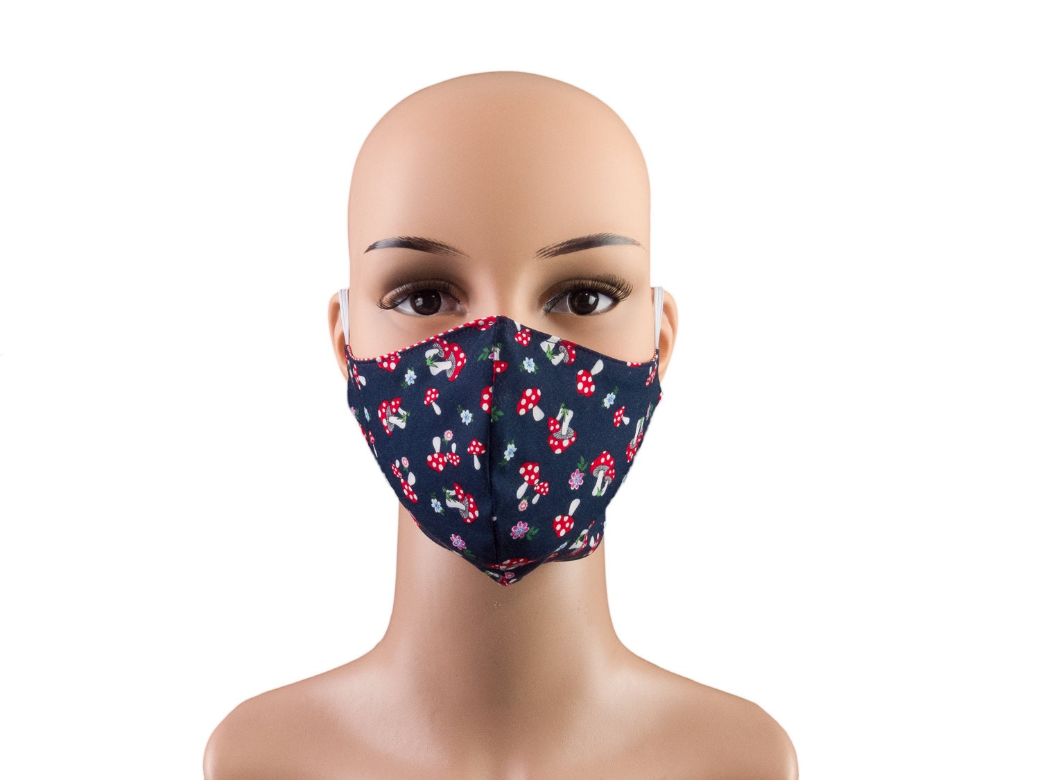 Damen-Maske - Fliegenpilz Blau Rot Wendemodell 2 in 1 Behelfsmaske Mund-Nase-Bedeckung Alltagsmaske Gesichtsmaske Baumwolle Waschbar von Etsy - bettinabruder