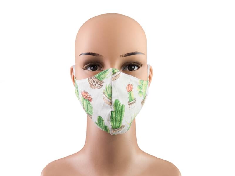 Damen-Maske - Kakteen Vichykaro Grün Wendemodell 2 in 1 Behelfsmaske Mund-Nase-Bedeckung Alltagsmaske Gesichtsmaske Baumwolle Waschbar von Etsy - bettinabruder