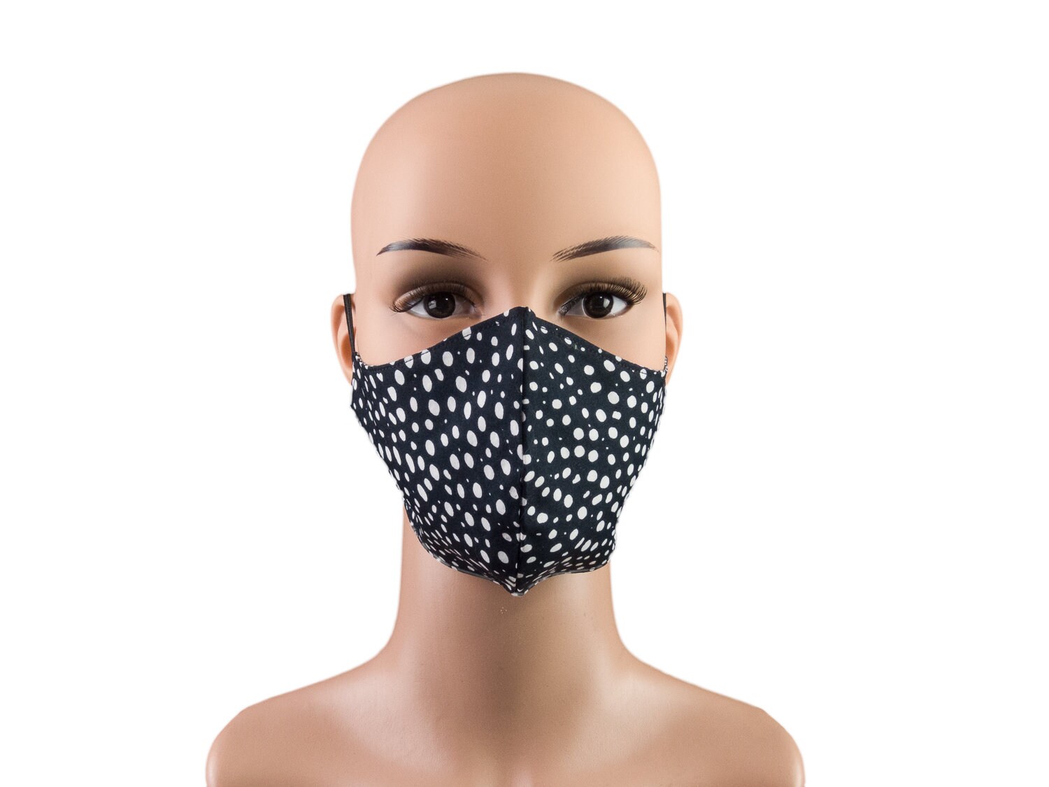 Damen-Maske -Punkte Karo Schwarz Weiß- Wendemodell 2 in 1 - Behelfsmaske Mund-Nase-Bedeckung Alltagsmaske Gesichtsmaske Baumwolle Waschbar von Etsy - bettinabruder