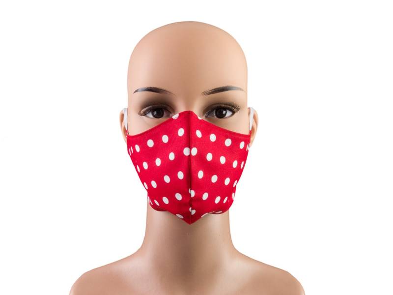 Damen-Maske - Punkte Rot Weiß Wendemodell 2 in 1 Behelfsmaske Mund-Nase-Bedeckung Alltagsmaske Gesichtsmaske Baumwolle Waschbar von Etsy - bettinabruder