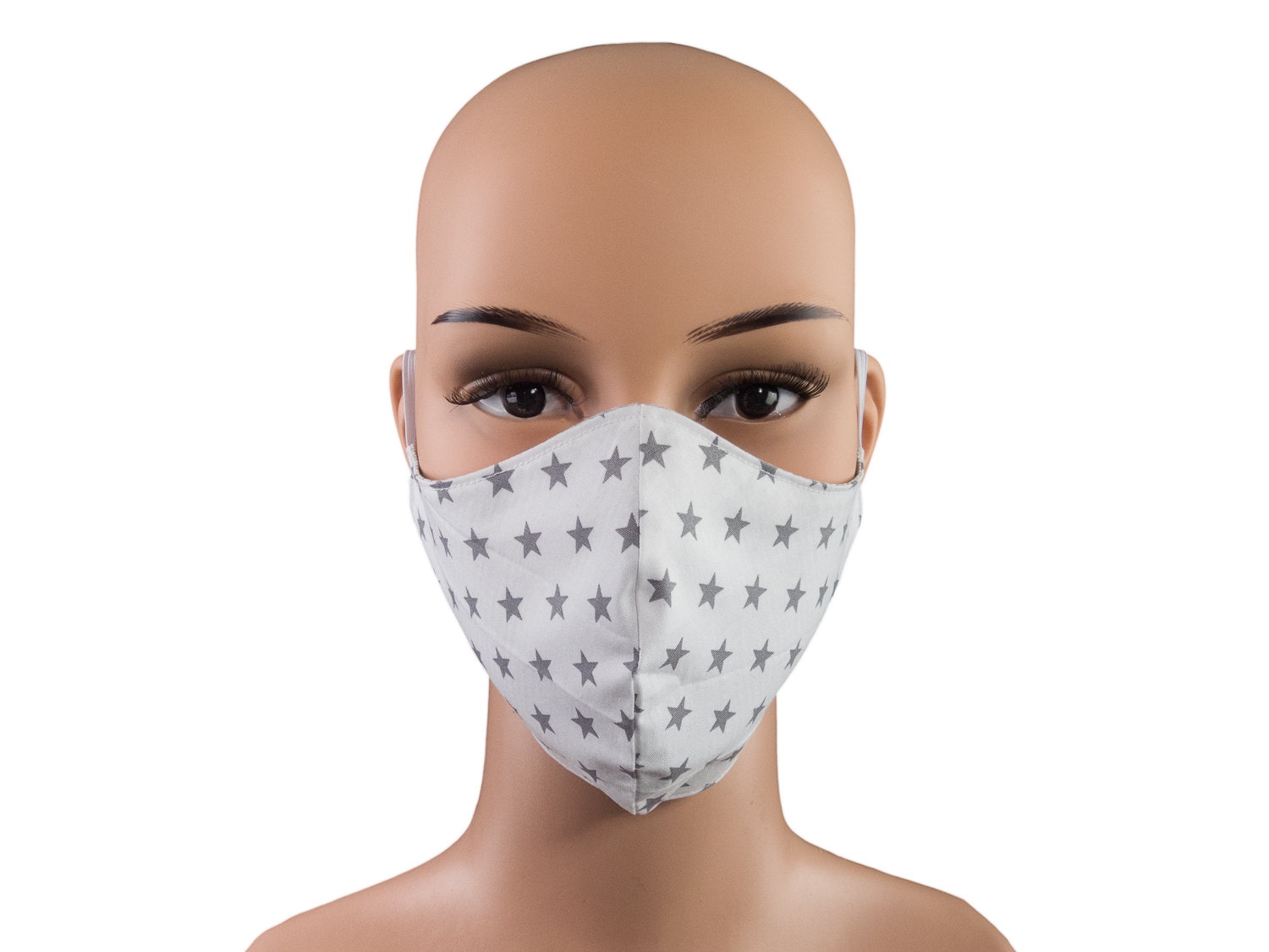 Damen-Maske - Sterne Karo Weiß Grau Wendemodell 2 in 1 Behelfsmaske Mund-Nase-Bedeckung Alltagsmaske Gesichtsmaske Baumwolle Waschbar von Etsy - bettinabruder