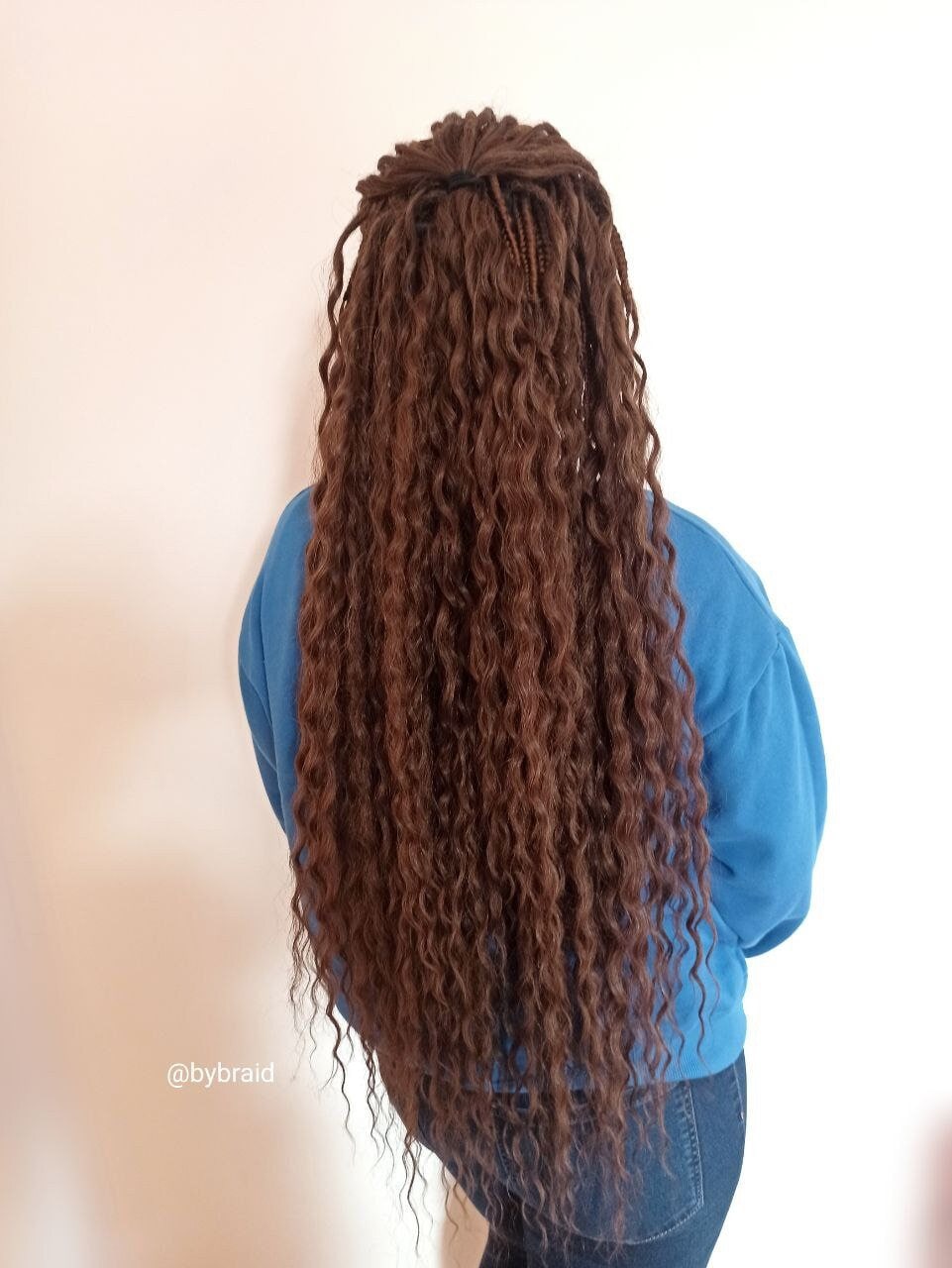 Lockige Dreadlock-Erweiterungen Gewellte Locken Lockige Offene Dreads Set von Etsy - byBraid