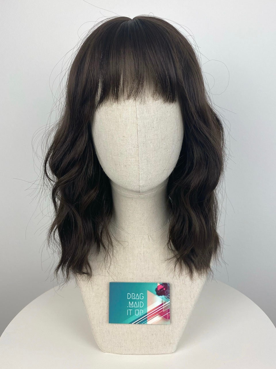 Easy Wear Wig/ Glueless/Natürliche Perücke The Chocolate Maid Pony-styling Dark Brown #beachwaves #bob von Etsy - dragmaiditup