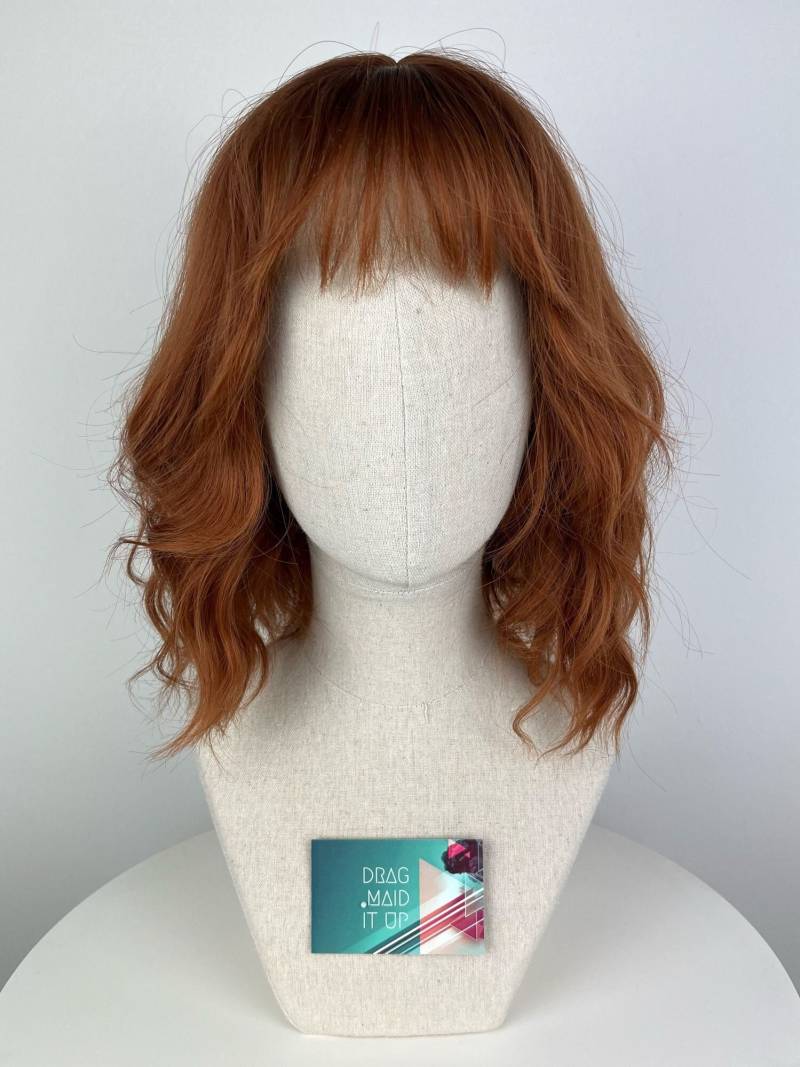 Easy Wear Wig/ Glueless/Natürliche Perücke The Ginger Maid Pony-styling Natural Orange #beachwaves #bob von Etsy - dragmaiditup