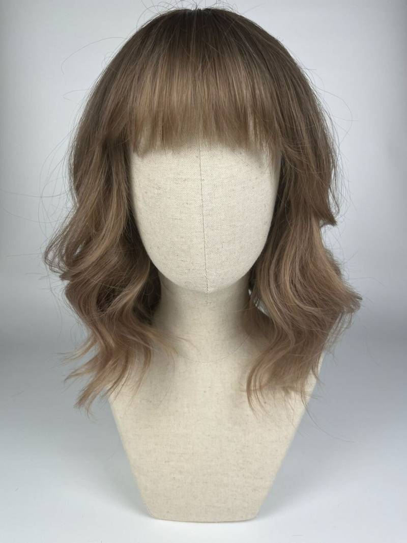 Easy Wear Wig/ Glueless/Natürliche Perücke The Silk Maid Pony-styling Natürliches Aschblond /Natural Ashy Blonde #beachwaves #bob von Etsy - dragmaiditup