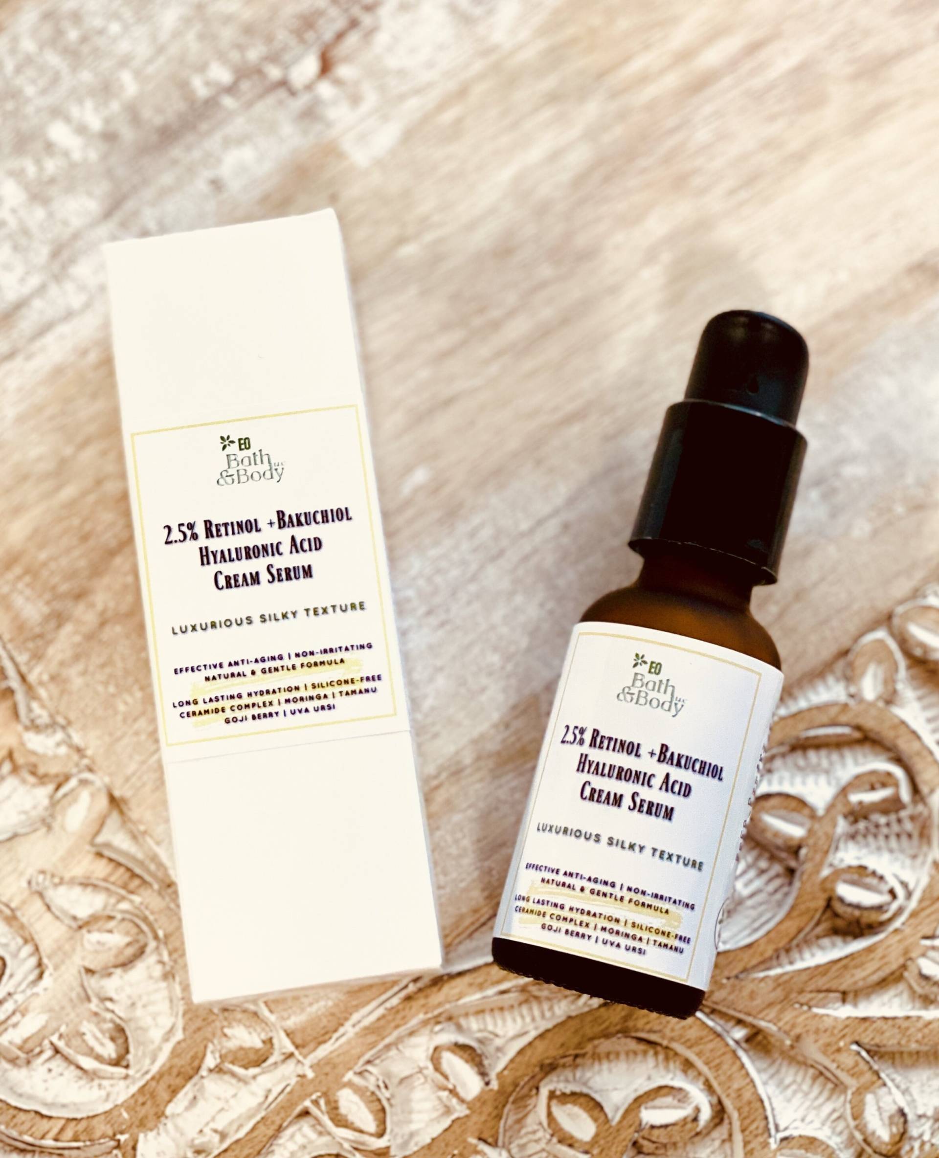 2, 5% Retinol, Bakuchiol + Ceramide Hyaluronsäure Gesichtscreme Gesichtsserum | Nicht Reizend Revolutionäre Oberflächenerneuerung & Anti Aging |1 von Etsy - earthsownbathnbody