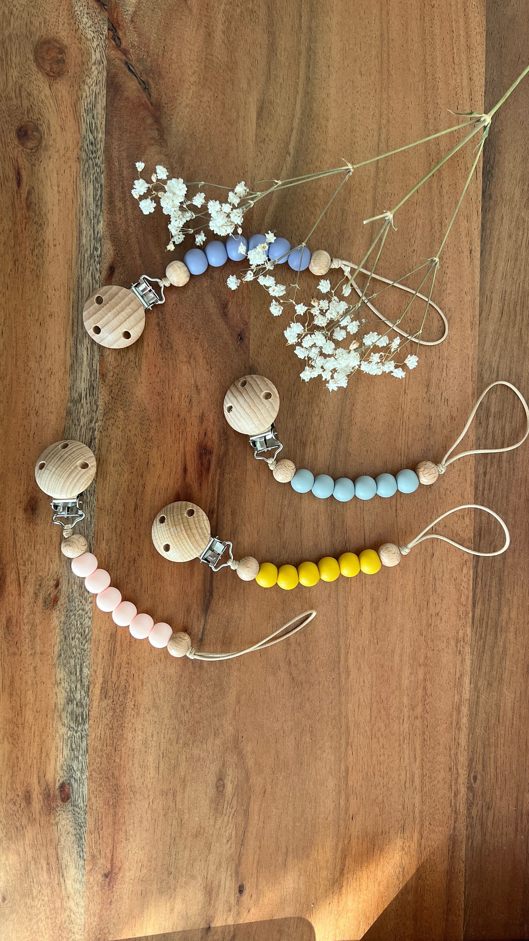 Schnullerkette Für Babys Mit Silikonperlen von Etsy - elzemDecore