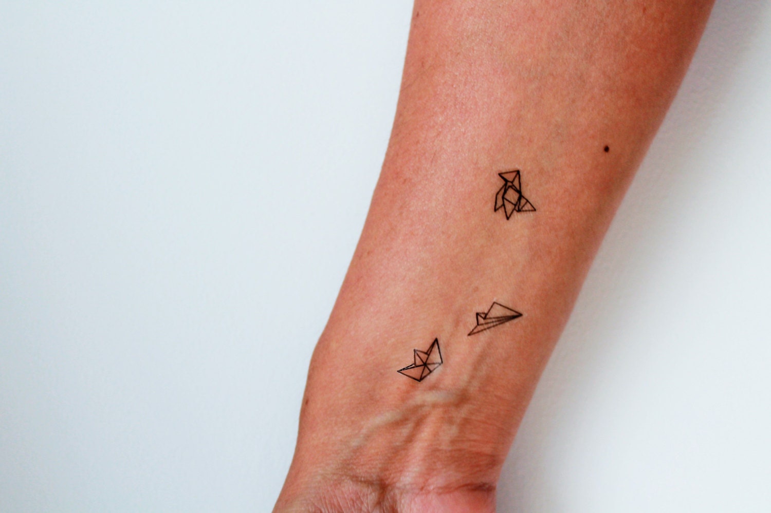 Flugzeug, Boot, Temporärer Tattoo-Papierauflauf | 3Er Set von Etsy - encredelicate