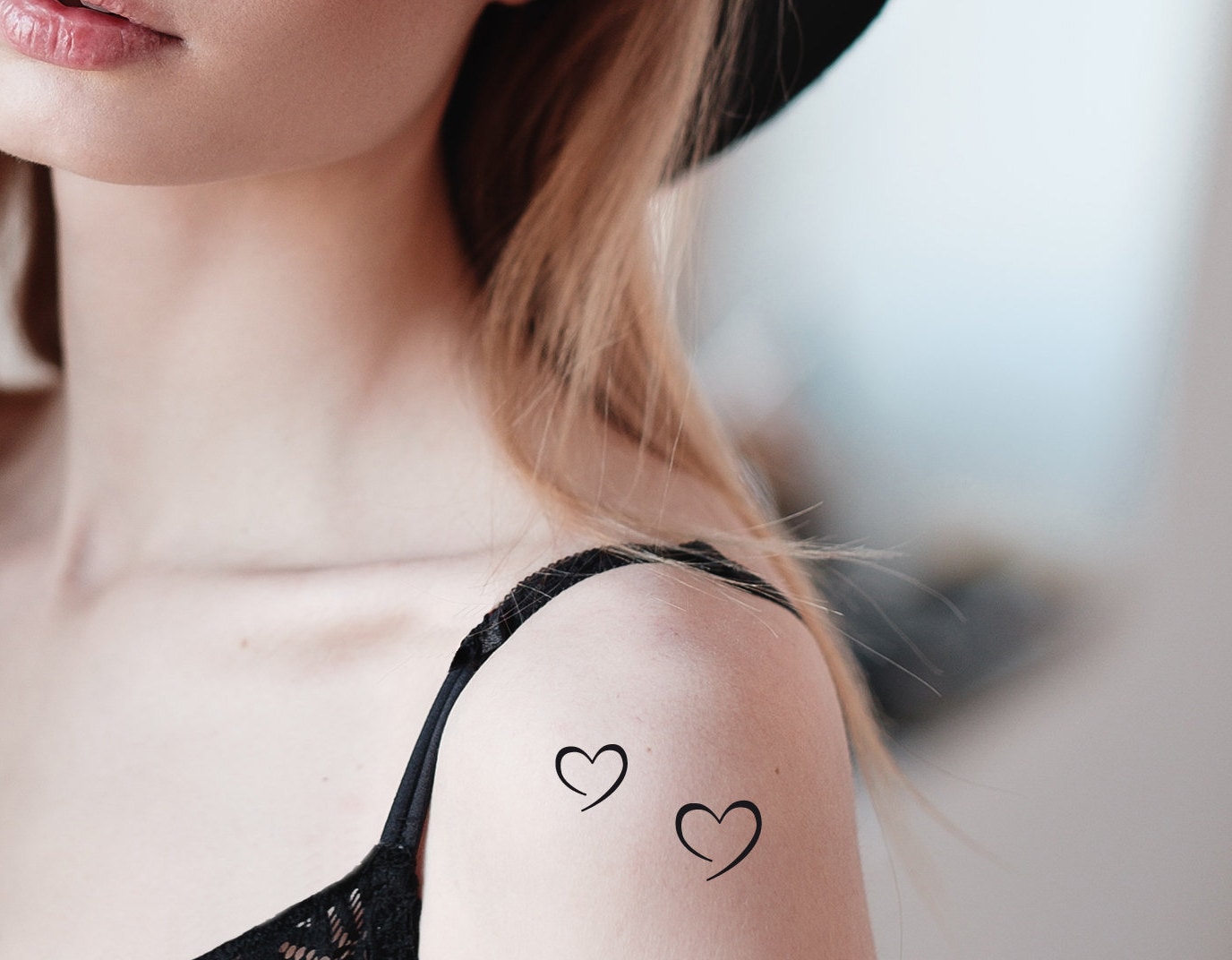 Offenes Herz Temporäres Tattoo | 6Er Set/Mini Schwarzes Liebestattoo Valentinstag Offenes Herz Temporäres Tattoo | 6Er Set/Mini Schwarzes Liebestattoo Valentinstag von Etsy - encredelicate