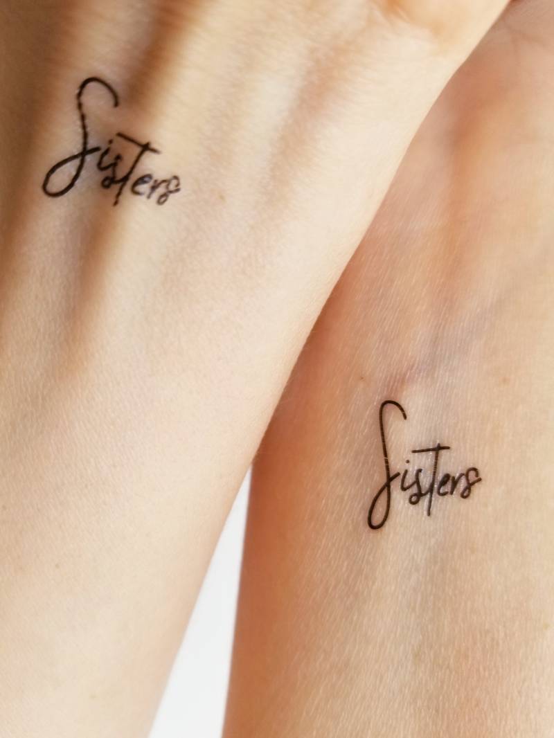 Schwestern Temporäres Tattoo | 4Er-Set von Etsy - encredelicate