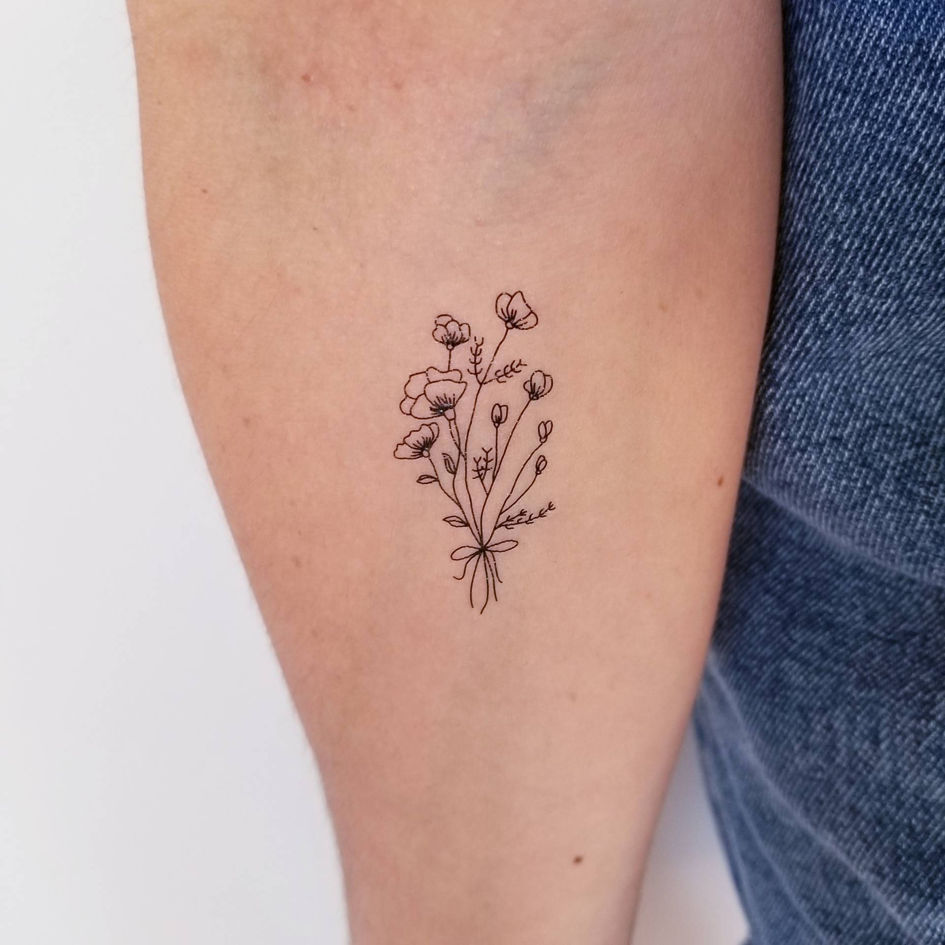 Temporäre Tattoo Wildblumen | 2Er Set von Etsy - encredelicate