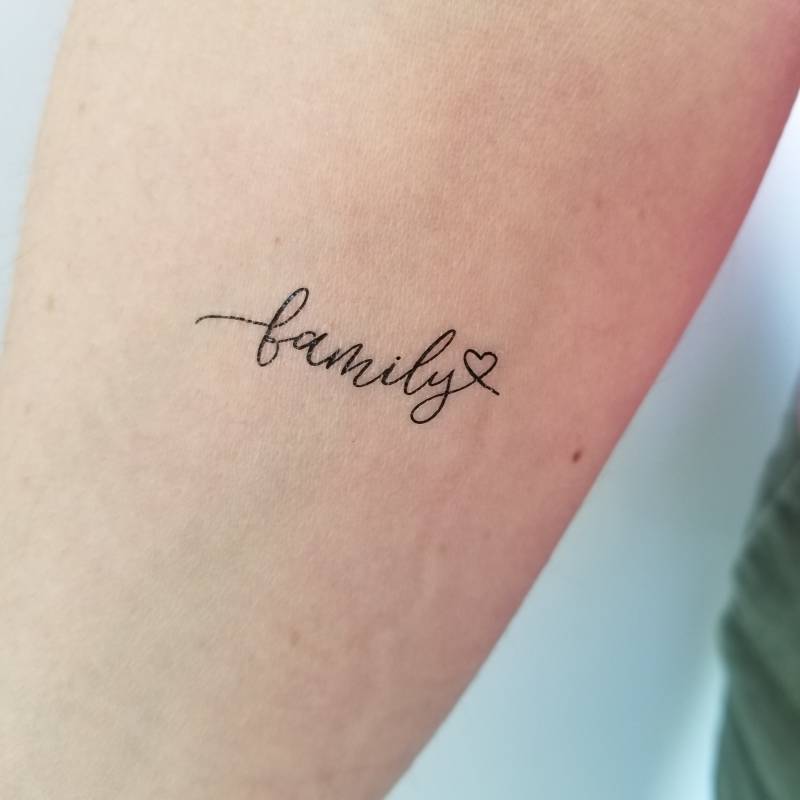 Temporäres Familientattoo | 4Er Set von Etsy - encredelicate