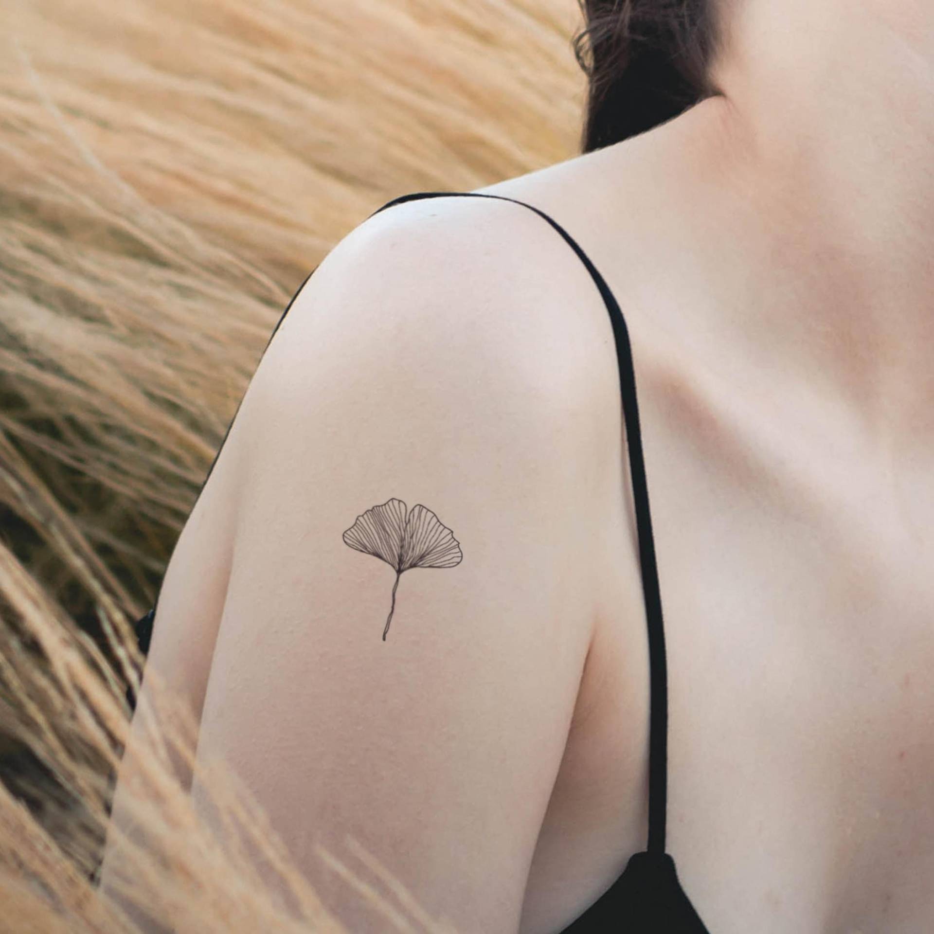 Temporäres Ginkgoblatt-Tattoo | 3Er-Set Temporäres Ginkgoblatt-Tattoo | 3Er-Set von Etsy - encredelicate