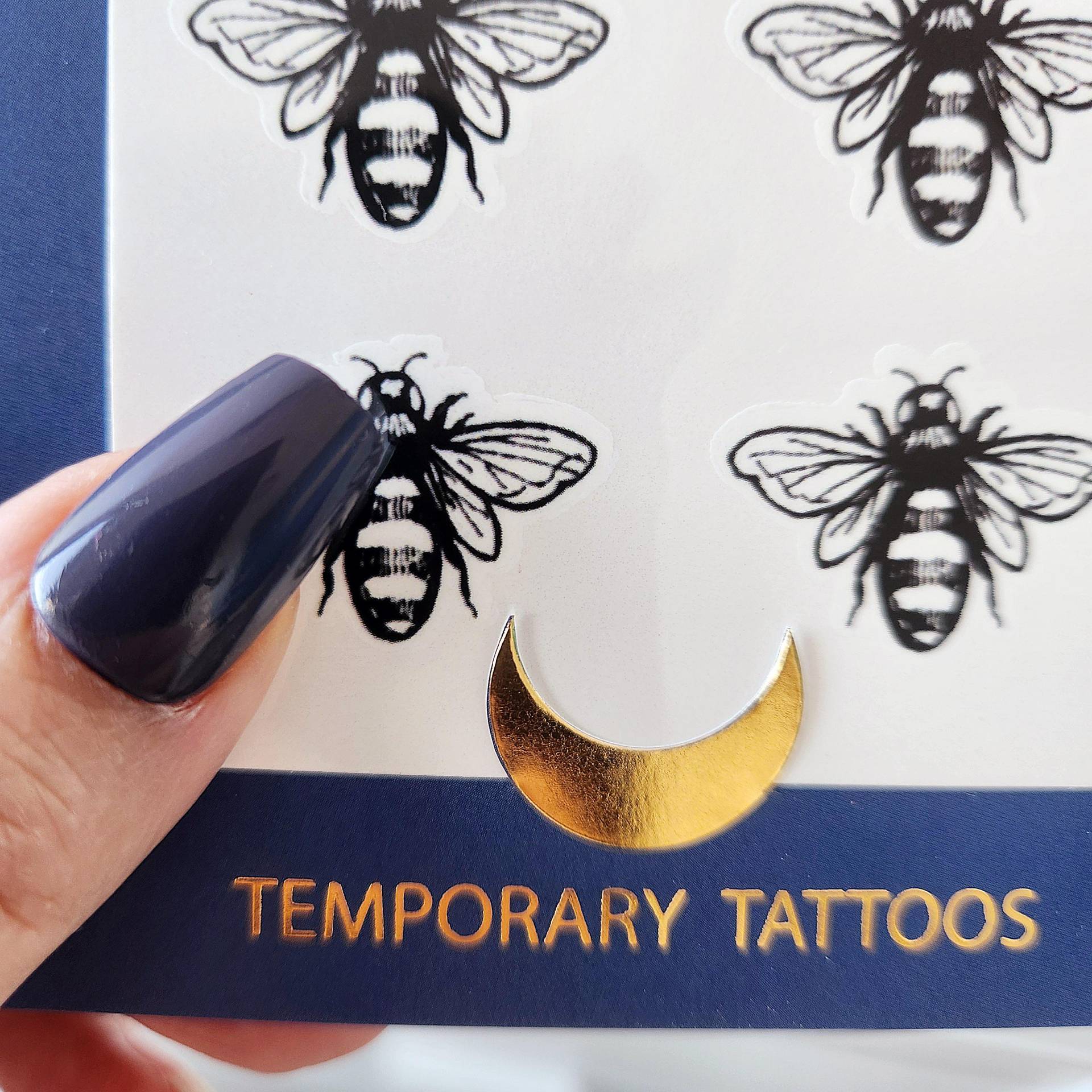 Vintage Bienen Temporäres Tattoo | 6Er Set Vintage Bienen Temporäres Tattoo | 6Er Set von Etsy - encredelicate