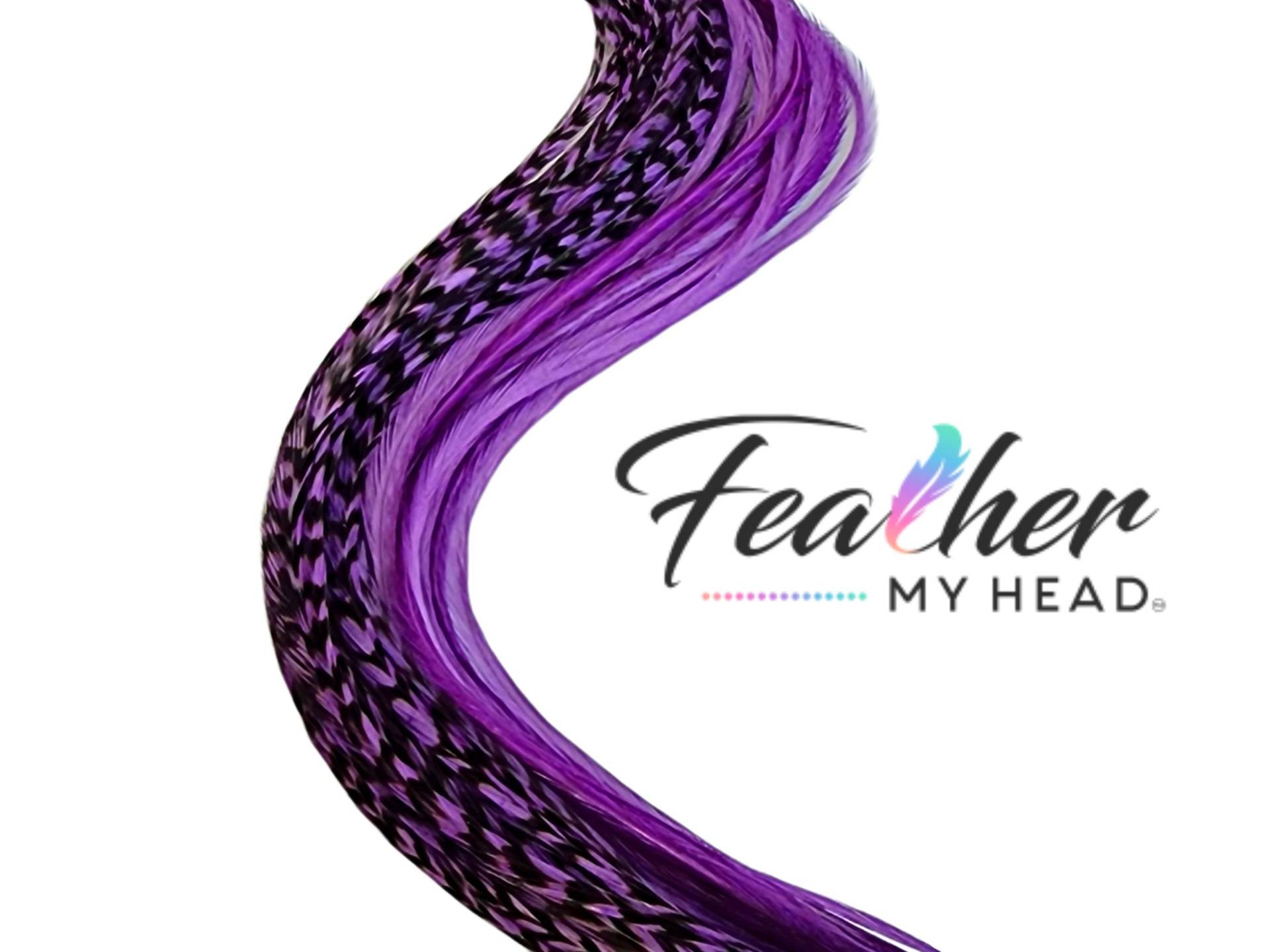 Electric Purple Hair Federverlängerungen, Wählen Sie Ihre Länge Mit Federn Über 16 Zoll Lang, Optionaler Feder-Kit, 1 Einzelne Haarfedern von Etsy - feathermyhead