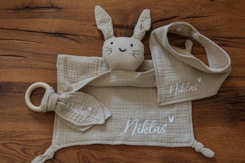 Geschenkset Geburt, Musselin, Personalisiert von Etsy - fellicula