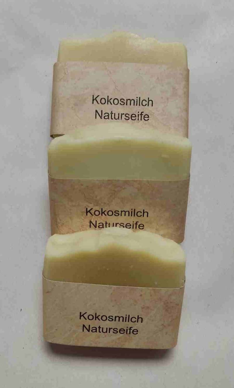 Kokosmilch Naturseife von Etsy - friebelino