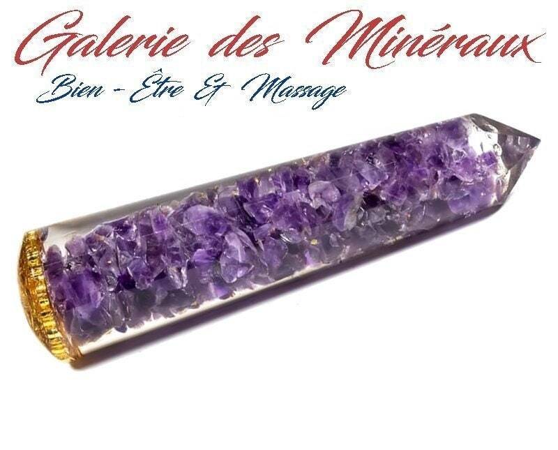 Orgonit-Amethyst-Massagestab Mit Muster Lithotherapie Wohlfühl-Entspannungsbehandlung von Etsy - galeriedesmineraux