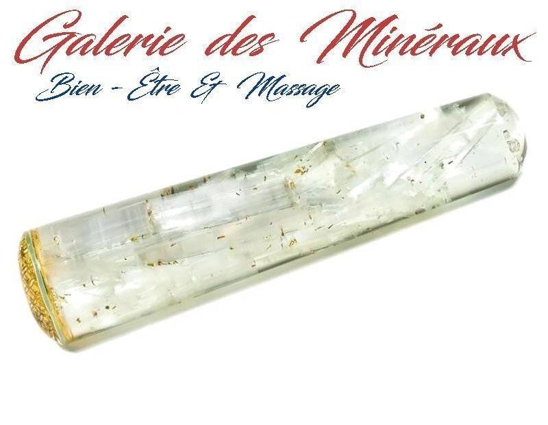 Selenit-Orgonit-Massagestab Mit Blume Des Lebens-Motiv, Lithotherapie, Wohlfühl-Entspannungsbehandlung von Etsy - galeriedesmineraux