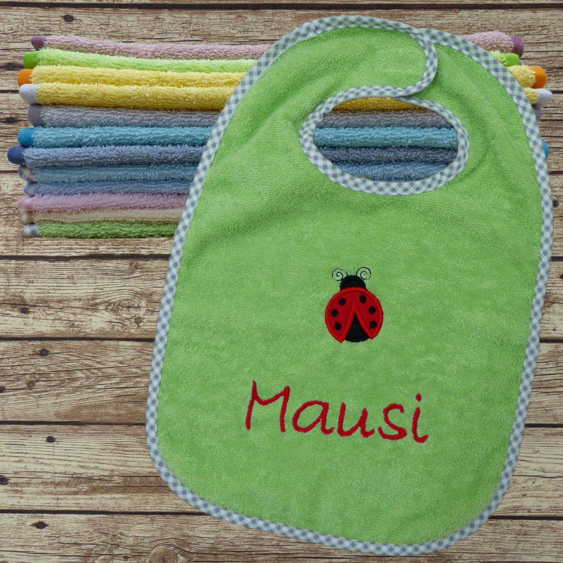 Lätzchen Mit Namen Marienkäfer in Wunschfarbe Lätzchen Mit Namen Marienkäfer in Wunschfarbe von Etsy - geschenkelibelle