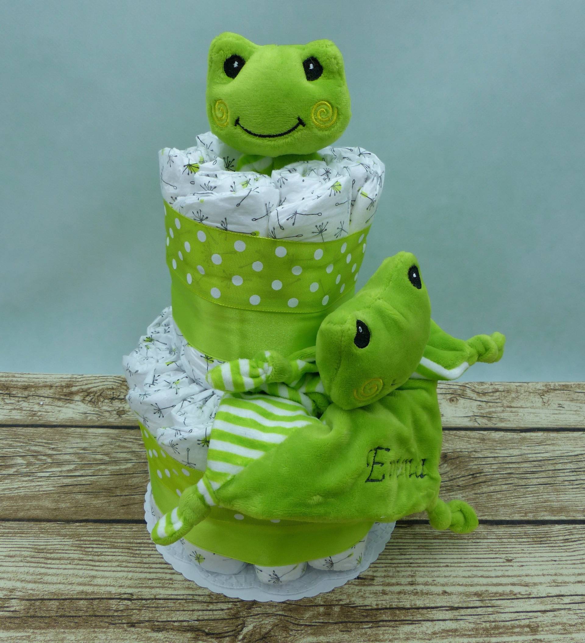 Windeltorte Kleiner Frosch von Etsy - geschenkelibelle