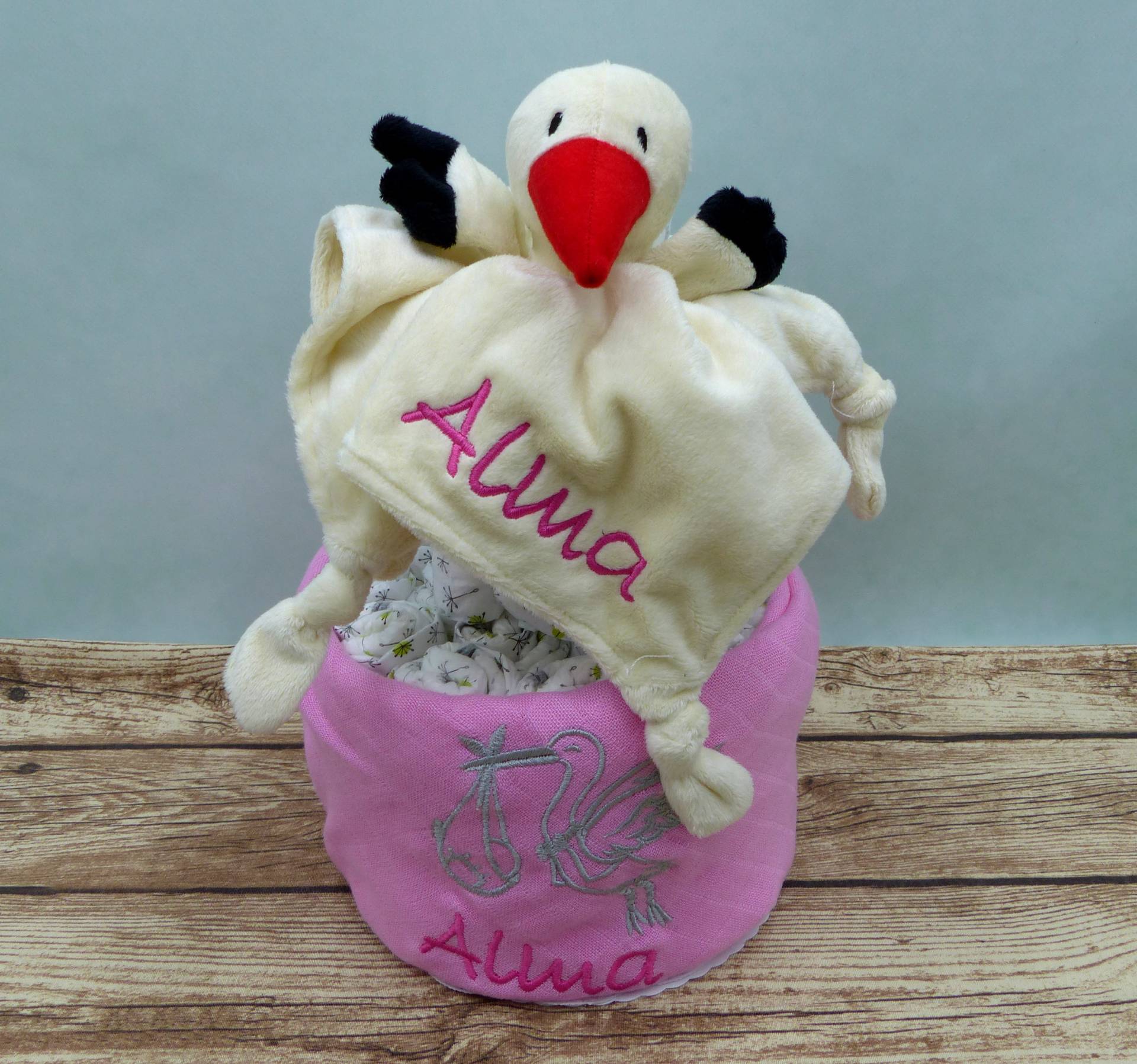 Windeltorte Kleiner Storch Tuch Xl Windeltorte Kleiner Storch Tuch Xl von Etsy - geschenkelibelle