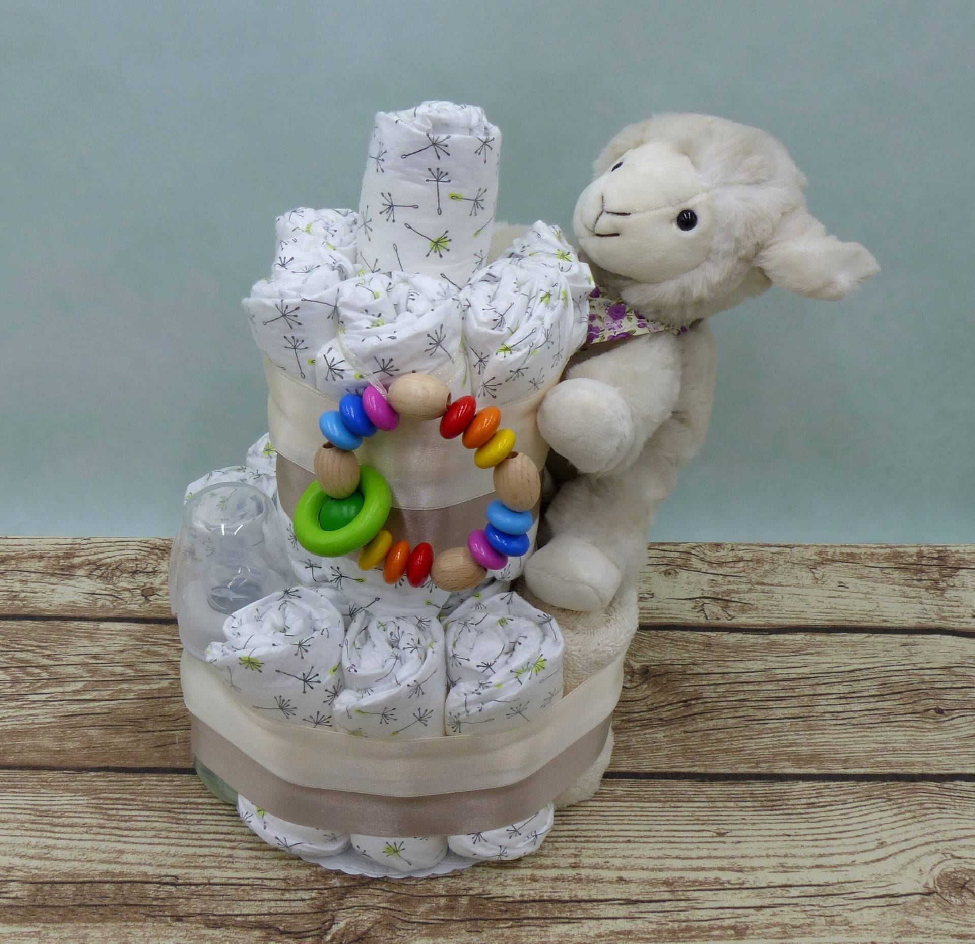 Windeltorte Schäfchen Windeltorte Schäfchen von Etsy - geschenkelibelle