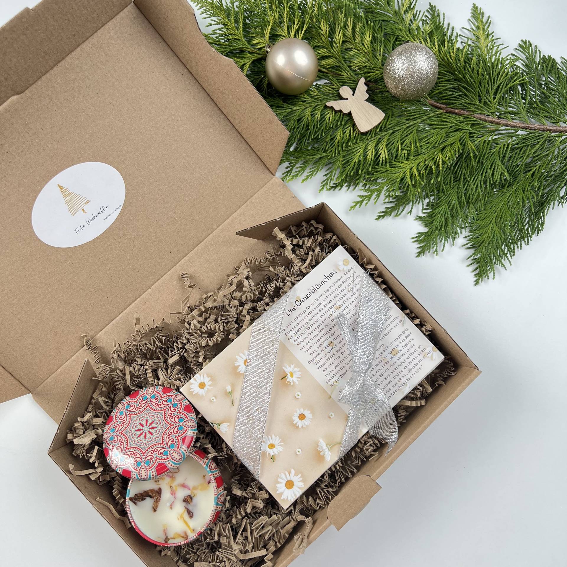 Geschenkbox 11 | Achtsamkeitskarten Karten Mit Zitaten Schlüsselanhänger-Kerze-Seife - Geschenk Weihnachten von Etsy - geschichtenkarten