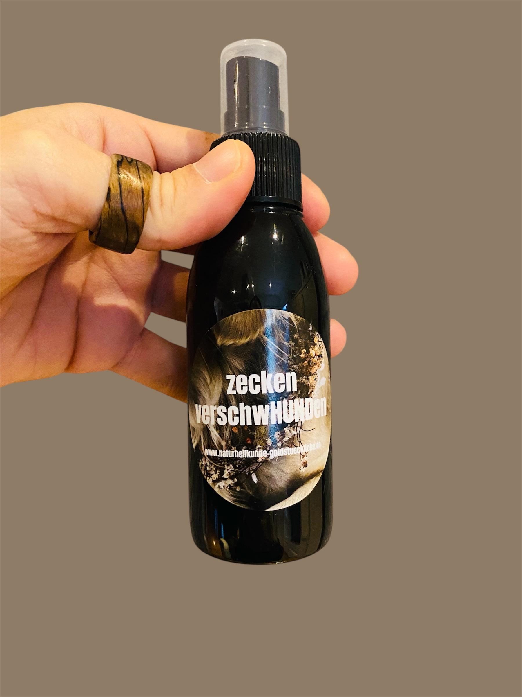 Antizeckenspray „Zeckenverschwhunden" von Etsy - goldstueckliebe