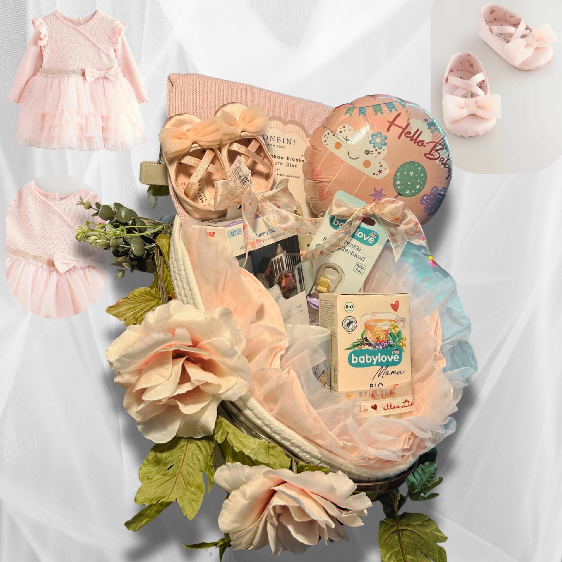Baby Mädchen Neugeborenen Geschenkkorb, Rosa Kleid, Decke & Mehr Baby Mädchen Neugeborenen Geschenkkorb, Rosa Kleid, Decke & Mehr von Etsy - happyeventdecor