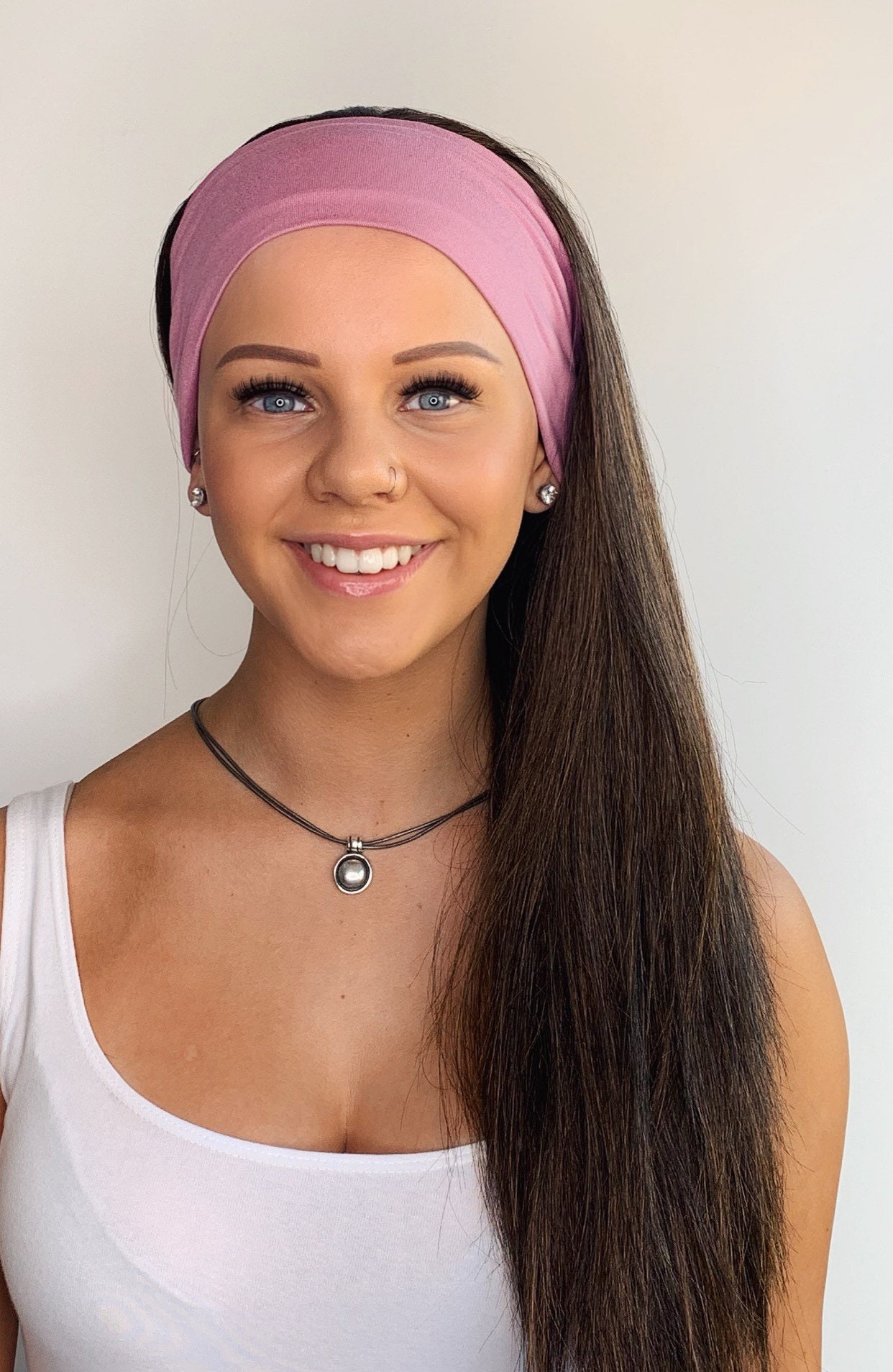 Gym & Swim Stirnband Perücke Lange Länge Kastanie | Haarausfall Alopezie von Etsy - headscarvesbyciara1