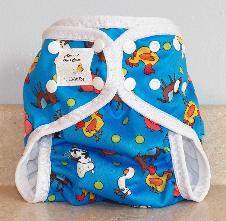 Große Pul Windel Abdeckung Mit Bein Gussets - 20 Bis 30 Pfund Blau Ein Doodle 23001 von Etsy - henandchickcloth