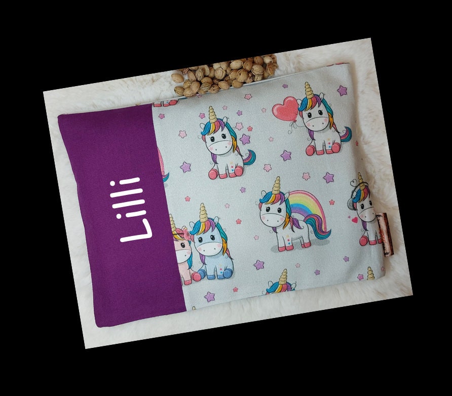 Bio Körnerkissen Personalisierbar Mit Name & Inlett, 2 Größen, Kirschkernkissen, Rapskissen, Dinkelkissen, Wärmekissen, Einhorn, Regenbogen von Etsy - hoamARTgfuehl