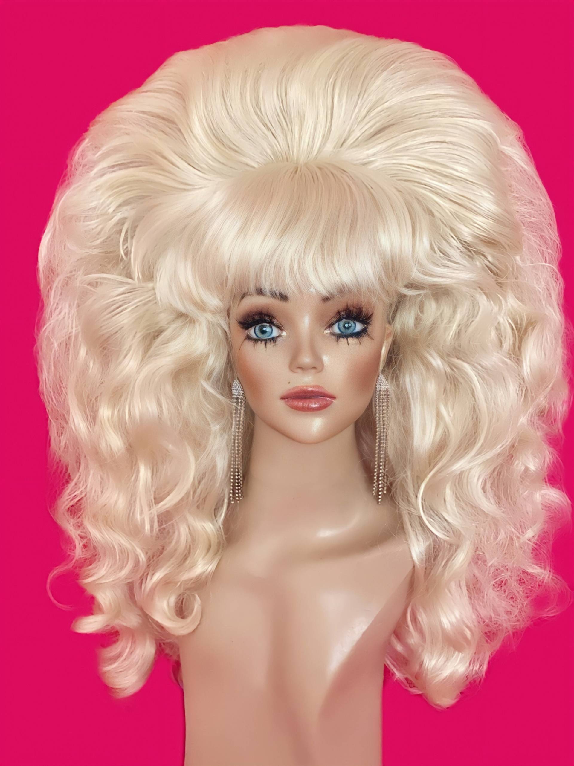 Lady Häschen Wig Bienenkorb-Perücke, 1960Er Jahre Perücke, Kostüm-Perücke, Doppelreihigedrag Queen-Perücke, Hitzebeständige Made To Order von Etsy - hollywoodcustomwigs1