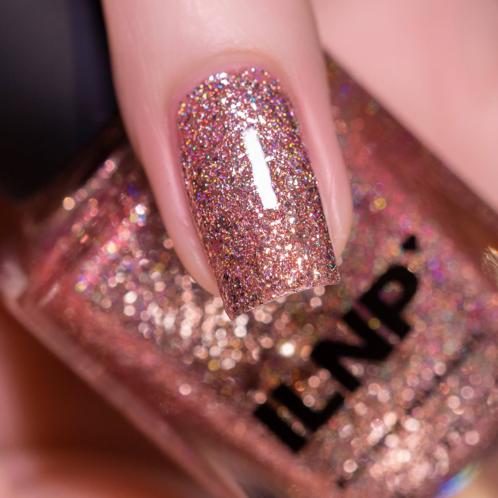 Juliette - Roségold Holographic Nagellack von Etsy - ilnpbrand