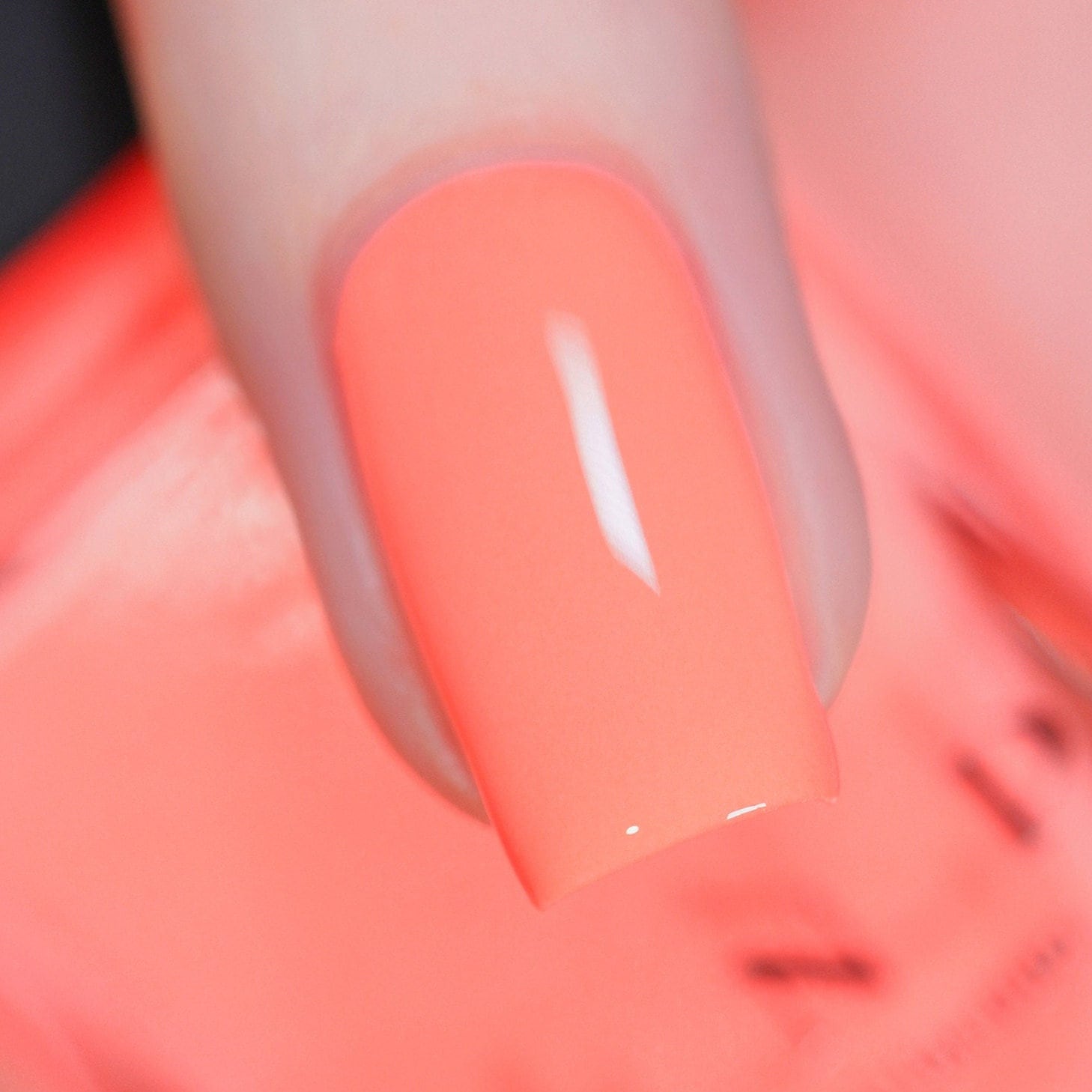 Sunny Days - Strahlender Neon Pfirsich Creme Nagellack von Etsy - ilnpbrand