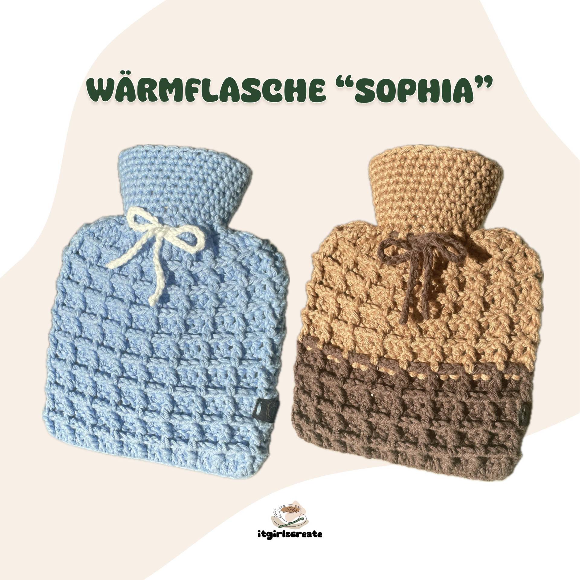 Wärmflasche "Sophia" | Gehäkelter Bezug Mit Schleife Und von Etsy - itgirlscreate