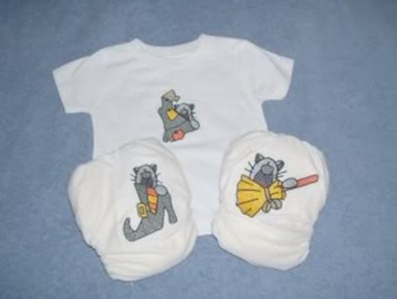 Black Cat/Witch Motto Bestickt Aio Windeln Festgelegt Black Cat/Witch Motto Bestickt Aio Windeln Festgelegt von Etsy - jenncatsmeow