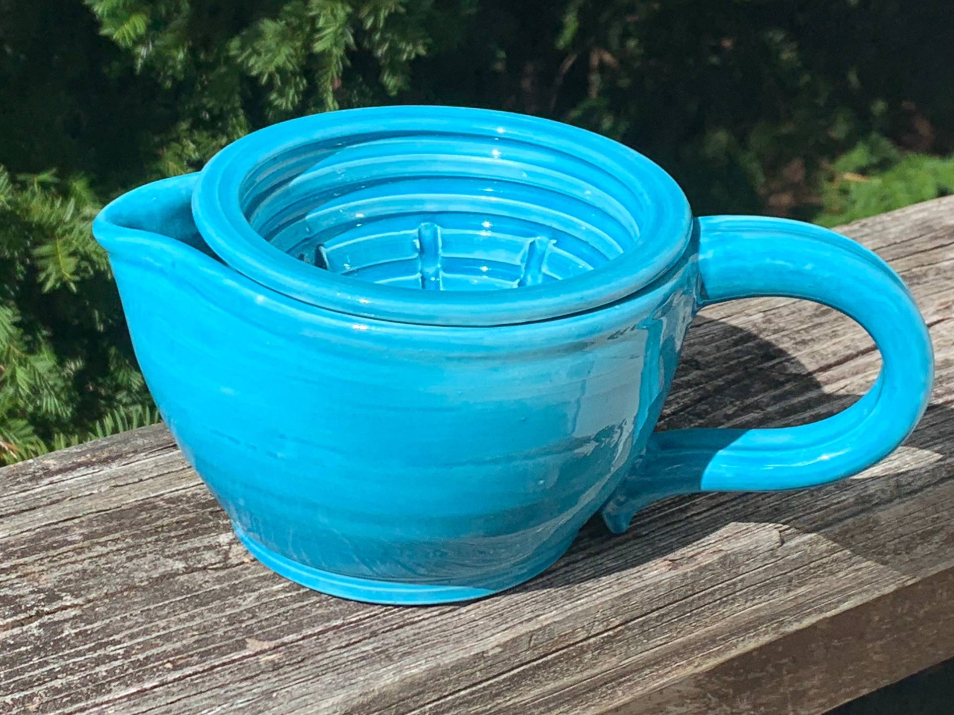 "Karibikblaue "Rasierschale"." "Karibikblaue "Rasierschale"." von Etsy - karengoldberg1