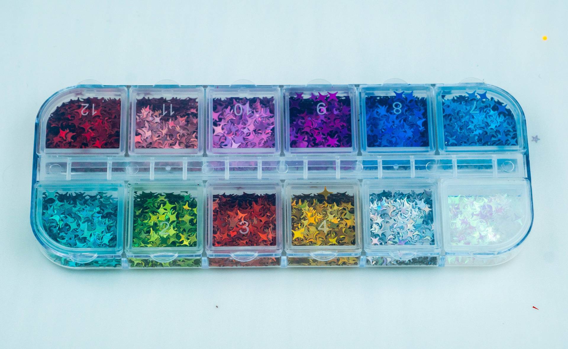 Bunte Glitter Nagel Charm Box, Nail Art Charm, Dekoration von Etsy - kittynailcharm