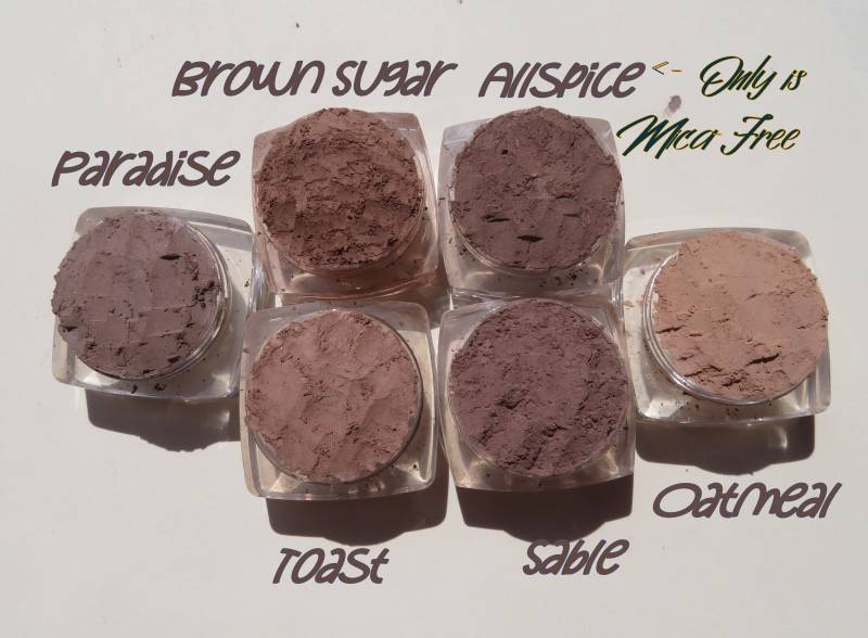 6-Teiliges Braunes Matt-Mineral-Lidschatten-Make-Up-Beauty-Geschenkset, Ohne Tierversuche, Loses Pulver, Mineral-Lidschatten-Geschenkset, Geschenke von Etsy - kmms